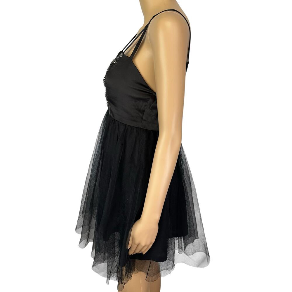 Hot Topic Studded Tutu Mini Dress Black Size M Tulle - Seen on WWE Diva AJ Lee - Picture 9 of 15